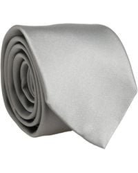 Dolce & Gabbana - Gray Satin 100% Silk Adjustable Tied Men Necktie Tie - Lyst
