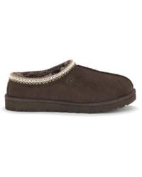 UGG - Brown Leather Mules - Lyst