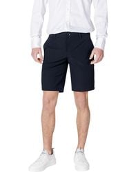 ARMANI EXCHANGE - Blue Polyamide Bermuda - Lyst