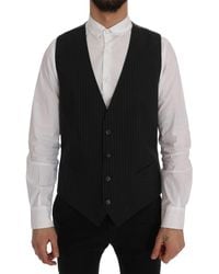 Dolce & Gabbana - Wool Vest Classic Vneck - Lyst