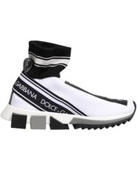 Dolce & Gabbana - Sock Sneaker Logo Detail - Lyst