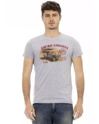TRUSSARDI ACTION - Gray Cotton Men's T - Lyst