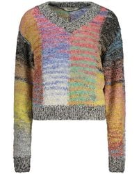 Desigual - Yellow Wool Sweatshirt - Lyst