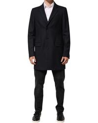 Dolce & Gabbana - Dark Blue Wool Men Jacket Coat Blazer Suit - Lyst