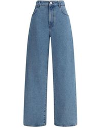 Rohe - Blue Cotton Relaxed Fit Jeans - Lyst