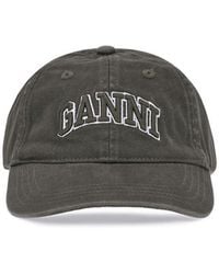 Ganni - Logo Baseball Cap - Lyst
