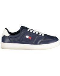 Tommy Hilfiger - Blue Leather Men Sneaker - Lyst