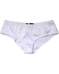 Dolce & Gabbana - Silk Stretch Mid Waist Brief Panty Underwear Elastane Clothing - Lyst