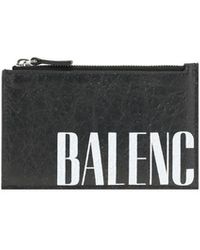 Balenciaga - Contrast Logo Card Holder - Lyst
