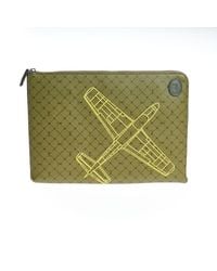 Trussardi - Green Leather Men Clutch - Lyst