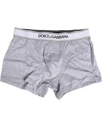 Dolce & Gabbana - Logo Cotton Regular Boxer Underwear Clothing - Lyst