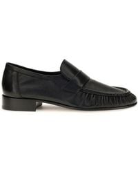 The Row - Black Calf Leather Bos Taurus Slip - Lyst