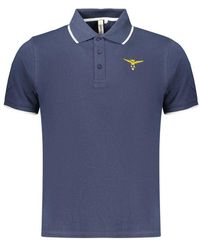 Accademia Militare - Blue Cotton Men's Polo Shirt - Lyst