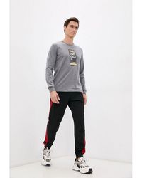 Bikkembergs - Gray Cotton Sweatshirt - Lyst