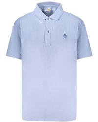 Timberland - Azzurro Cotton Men Polo Shirt - Lyst