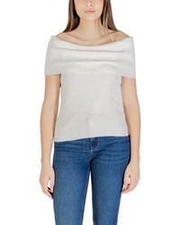 ONLY - White Polyester T - Lyst