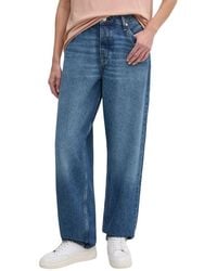 Calvin Klein - Blue Cotton Mom Jeans - Lyst
