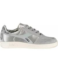 Diadora - Gray Fabric Sneaker - Lyst