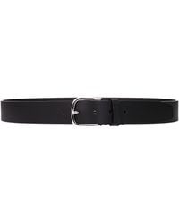 Testoni - Black Leather Regular Belt - Lyst