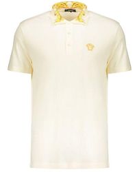 Versace - Contrast Collar Polo - Lyst