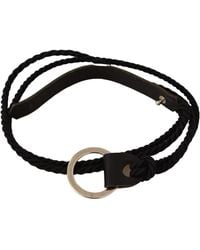 Mila Schon - Mila Schön Leather Slim Waistband Metal Buckle Belt - Lyst