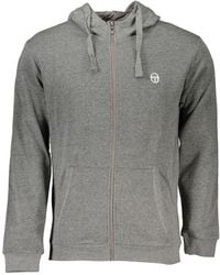 Sergio Tacchini - Grigio Cotton Men's Hooded Sweatshirt - Lyst