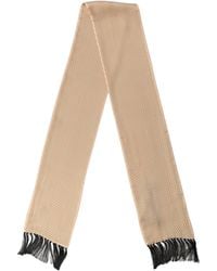 Dolce & Gabbana - Silk Dotted Fringed Neck Shawl Scarf - Lyst