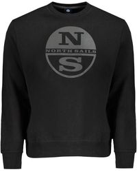 North Sails - Black Cotton Men's Sweatshirt - Lyst
