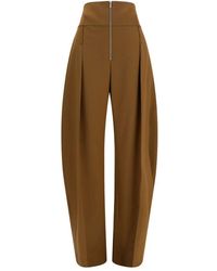 Ferragamo - Wide Balloon-Fit Zip Pants - Lyst