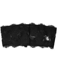 Dolce & Gabbana - Black Lace Bandeau Bra Tube Top Underwear - Lyst