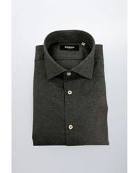 Baldinini - Gray Cotton Men Shirt - Lyst
