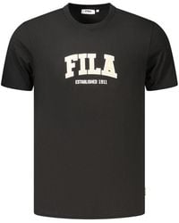 Fila - Black Cotton Men's T - Lyst