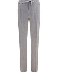 PT Torino - Gray Wool Oves Aries Casual Pants - Lyst