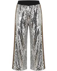 Trussardi - Grey Polyester Pants - Lyst