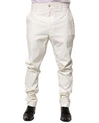 Dolce & Gabbana - Vinyl Trousers Slim Fit - Lyst