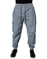Dolce & Gabbana - Cotton Jogger Cargo Denim Pants - Lyst