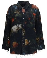 R13 - Cotton Pattern Shirt - Lyst