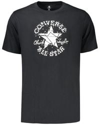 Converse - Black Cotton Men's T - Lyst