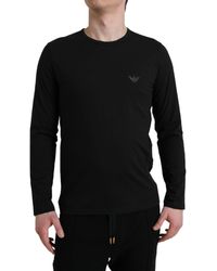 Emporio Armani - Logo Long Sleeves Underwear Pullover Sweater - Lyst