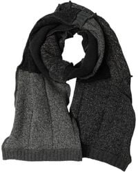 Dolce & Gabbana - Multicolor Patchwork Wool Knit Shawl Scarf - Lyst