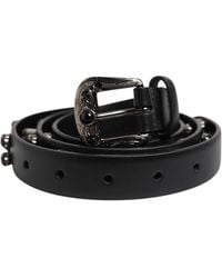 Dolce & Gabbana - Studded Leather Belt - Lyst