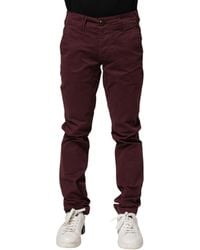 CYCLE - Maroon Cotton Stretch Skinny Fit Men Denim Jeans - Lyst