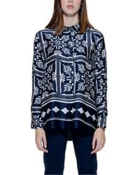 Street One - Blue Viscose Blouse - Lyst