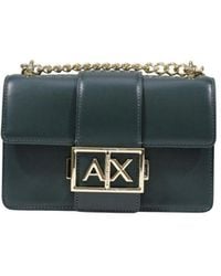 ARMANI EXCHANGE - Green Polyester Handbag - Lyst