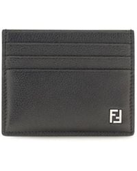 Fendi - Black Calf Leather Bos Taurus Wallet - Lyst