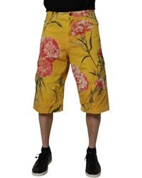 Dolce & Gabbana - Floral Cargo Shorts - Lyst