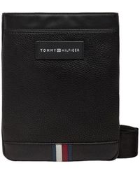 Tommy Hilfiger - Black Polyethylene Messenger Bag - Lyst