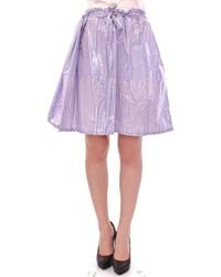 Licia Florio Adjustable Waist Strap A-line One Size Skirt - Purple