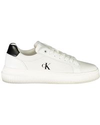 Calvin Klein - Bianco Polyurethane Sneaker - Lyst