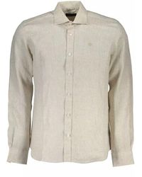 North Sails - Beige Linen Shirt - Lyst